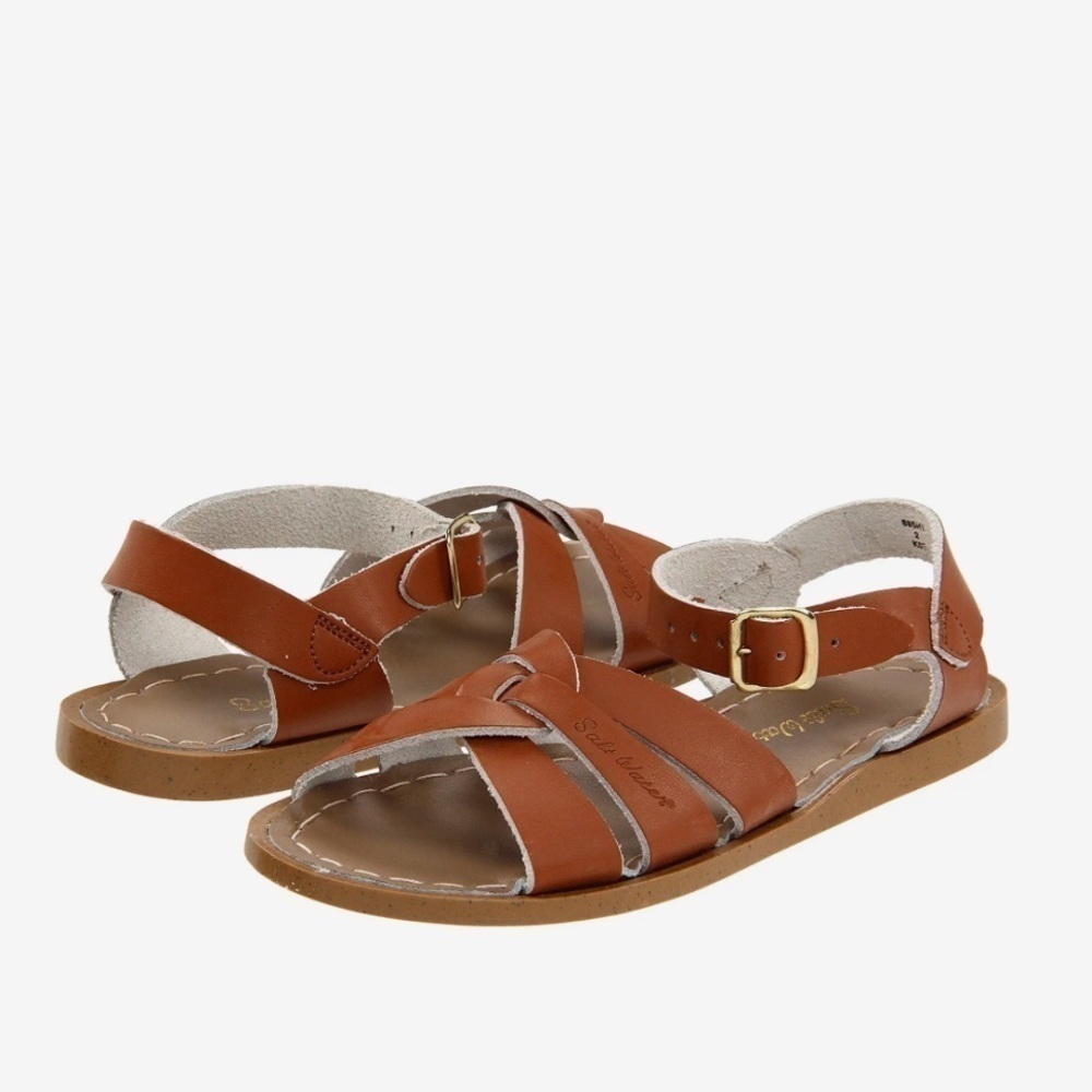 Saltwater Sandals - size 13 brown kids